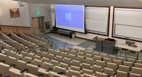 Spaulding Life Science 145 seating and stage