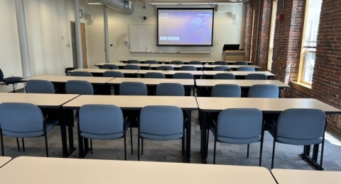 UNH Manchester 302 classroom