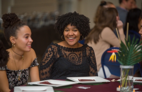 Photo of two Black college students