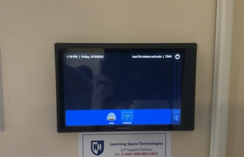 Haaland Hall 104 classroom equipment