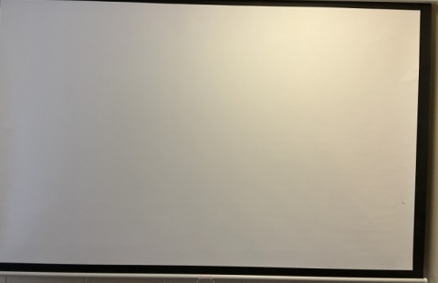 Haaland Hall 104 classroom screen