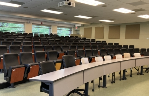 Horton 210 Lecture Hall seating