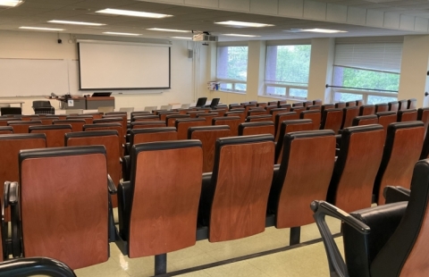 Horton 210 Lecture Hall seating