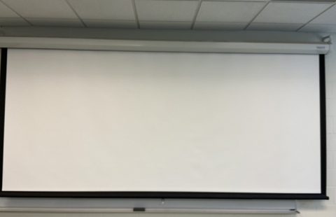 Horton 210 Lecture Hall screen