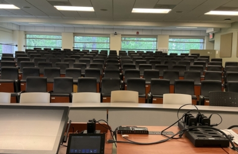 Horton 210 Lecture Hall podium