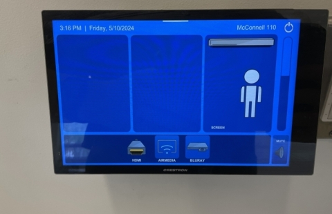 McConnell 110 classroom screen