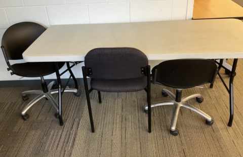 McConnell 110 classroom tables and chairs