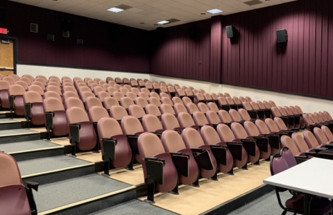 MUB front left lecture hall seating