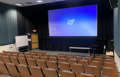 MUB Theatre 1 seating and stage
