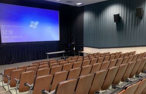 MUB Theatre 1 seating and stage