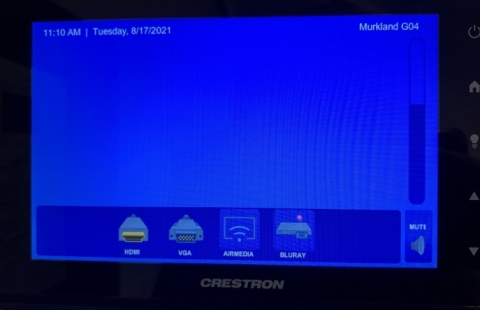 UNH Murkland G04 classroom touch panel