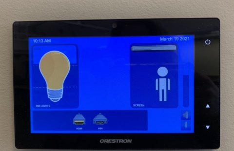 UNH New Hampshire Hall 208 control panel