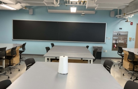 Spaulding Life Science lab room interior