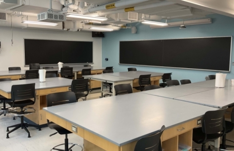 Spaulding Life Science lab room interior