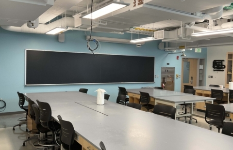 Spaulding Life Science lab room interior