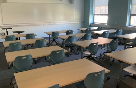 Spaulding Life Science Room desks