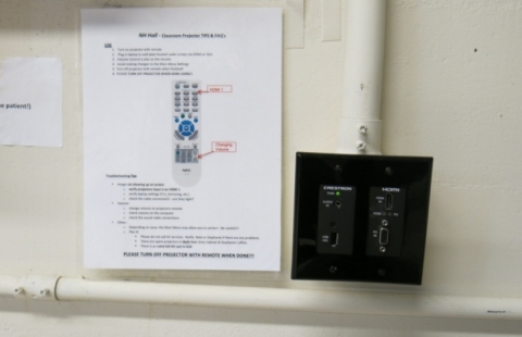 New Hampshire Hall G10 classroom equipment