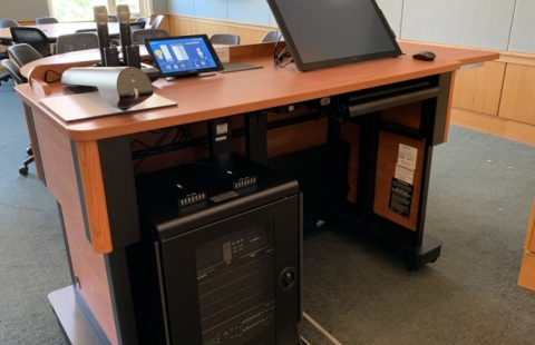 PCBE 125 classroom podium