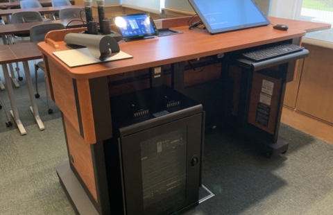 PCBE G59 classroom podium