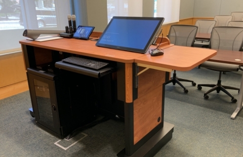 PCBE G25 classroom podium