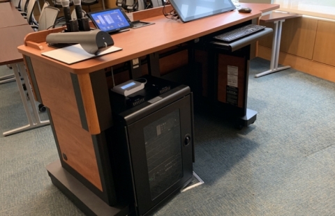 PCBE G45 classroom podium
