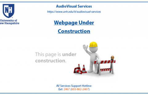 Webpage in under construction message