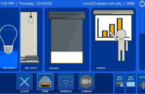 McConnell 220 Classroom Touch Panel