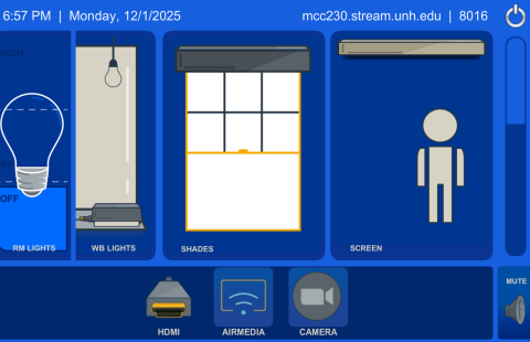 McConnell 220 Classroom Touch Panel