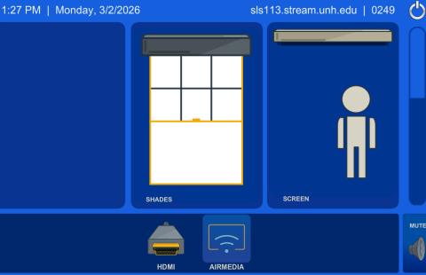 Spaulding Life Science 113 Classroom AV Touch Panel