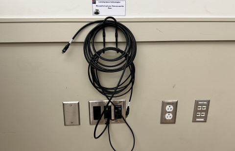 Hamilton Smith 126 Classroom AV Cables