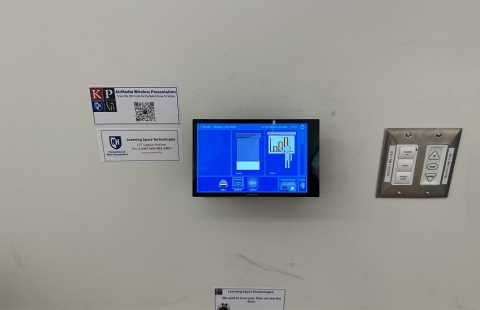 Hamilton Smith 126 Classroom AV Touch Panel and Aux AV Controls