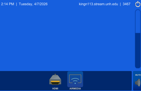 Kingsbury N113 Classroom AV Touch Panel