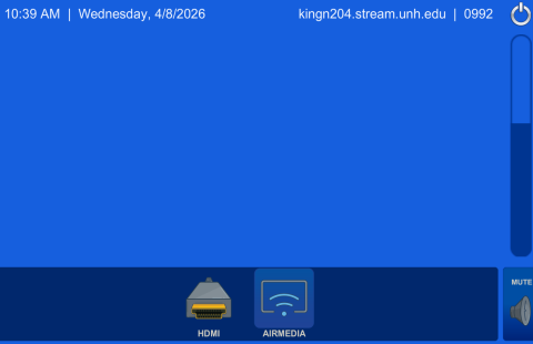 Kingsbury N204 Classroom AV Touch Panel