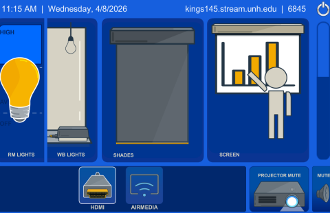 Kingsbury S145 Classroom AV Touch Panel