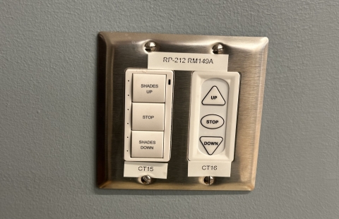 Hamilton Smith 140 Classroom Screen and Shade Wall Control