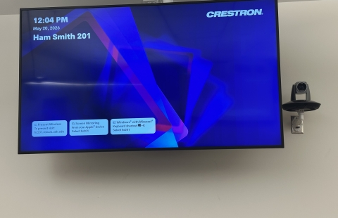 Hamilton Smith 201 Classroom Confidence Monitor and Rear Camera