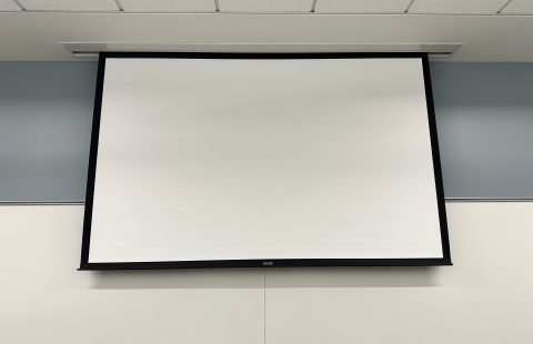 Hamilton Smith 201 Classroom Projector Screen