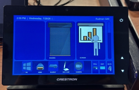 Rudman G89 Classroom AV Touch Panel