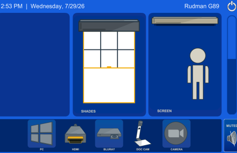 Rudman G89 Classroom AV Touch Panel
