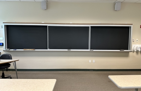 Gregg 110 Classroom Blackboards