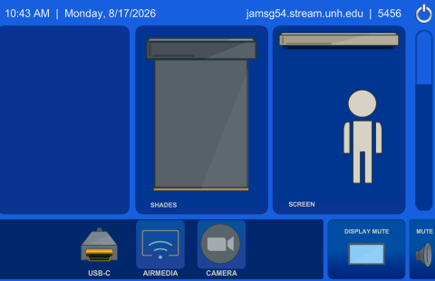 James G54 Classroom AV Touch Panel