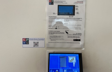 James G54 Classroom AV Touch Panel Area