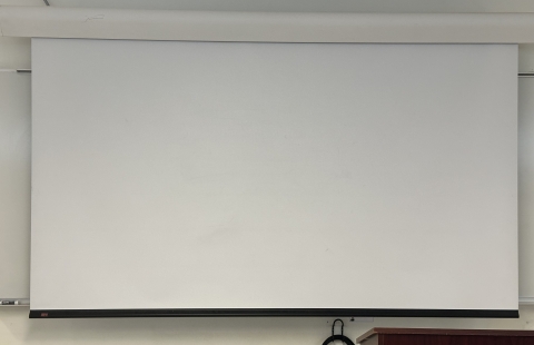 Parsons N116 Classroom Projection Screen