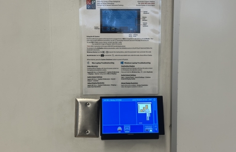 Parsons N116 Classroom AV Touch Panel Area