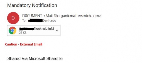 phishing unh