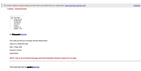 phishing unh