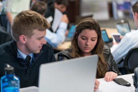Students at laptop