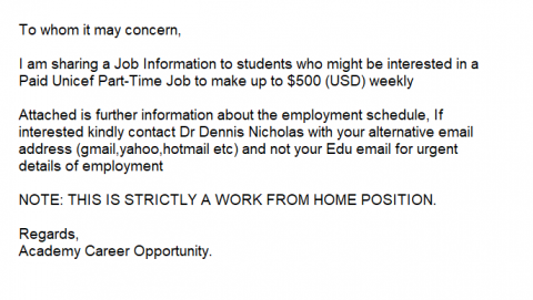 phishing job