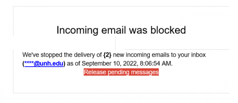 fake quarantined message alert
