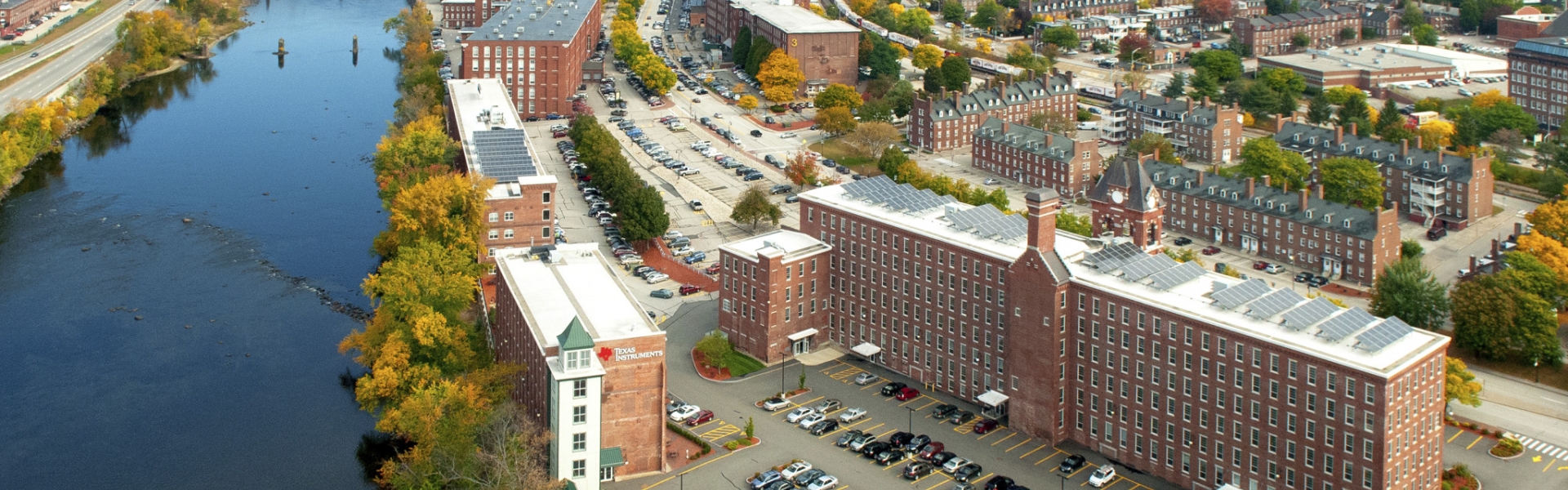 Aerial view of UNH Manchester